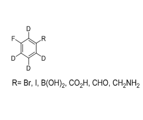 R= Br, I, B(OH)2, CO2H, CHO, CH2NH2 R= Br, I, B(OH)2, CO2H, CHO, CH2NH2